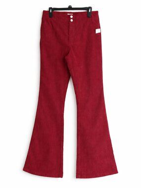 NWT - Large hot pink flared pants. Corduroy pants. Casual. Everyday. Travel.